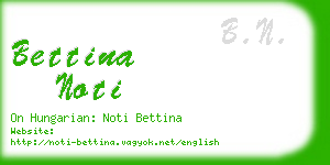 bettina noti business card